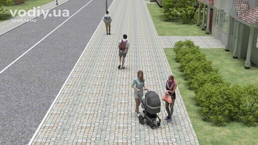 Особи з дитячим візком на тротуарі поруч із пішоходами, визначення терміна пішохід в ПДР України
