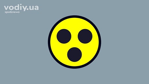 Розпізнавальний знак Глухий водій у вигляді жовтого кола з трьома чорними цятками для встановлення на транспортний засіб.