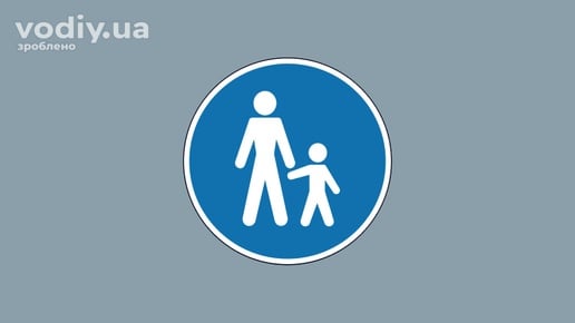 Дорожній знак 4.16 «Доріжка для пішоходів». Визначення терміна пішохідна доріжка в ПДР України.
