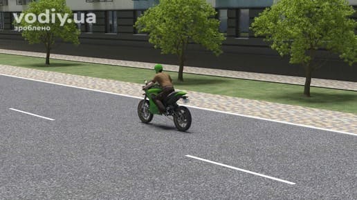 Двоколісний мотоцикл на дорозі, категорія транспортних засобів А