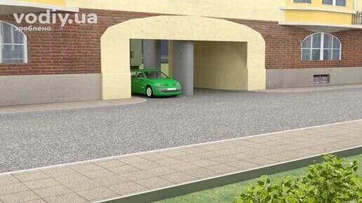 Стоянка автомобіля безпосередньо в місці виїзду з прилеглої території