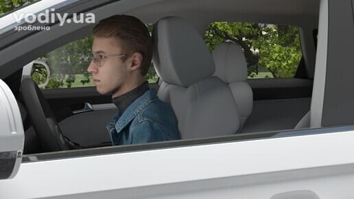 Налаштування місця водія, положення сидіння та рульового колеса перед початком руху