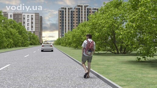 Рух пішохода краєм проїзної частини за межами населеного пункту або за відсутності тротуарів